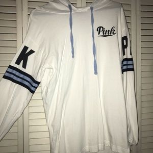 pink brand hoodie